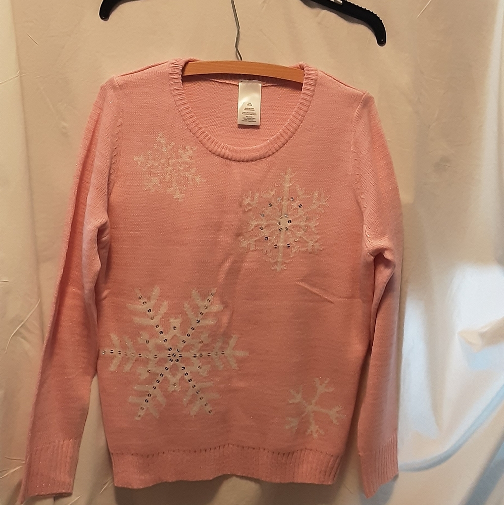 Sparkly snowflake sweater